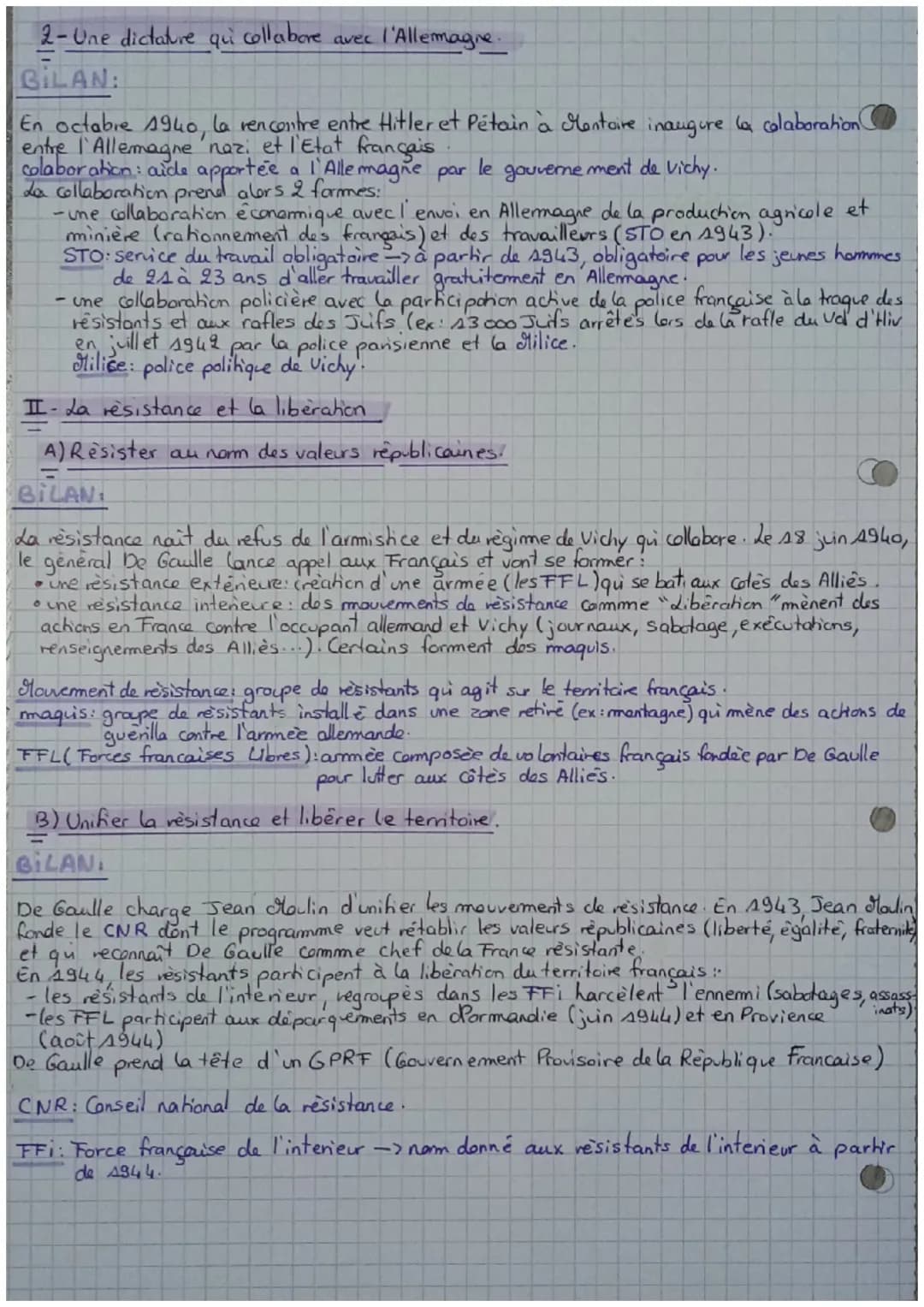 Histoire
Chapitre 4. La France pendant la 2nda Guerre Mondiale.
INTRODUCTION:
Le 3 septembre 1939, la France declare la guerre an IIIe Reich