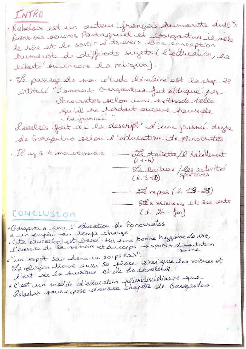 A Cela fait, il était habillé, peigné, coiffé, apprêté et parfumé et, pendant ce temps, on lui répétait les leçons de
la veille. Lui-même le