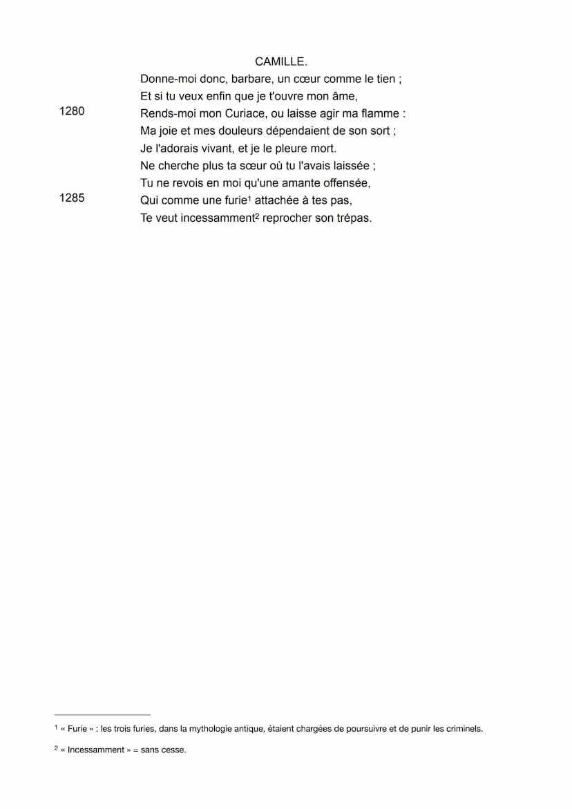 OBJET D'ÉTUDE : LE THÉÂTRE DU XVIIE AU XXIE SIÈCLE
PARCOURS CRISE PERSONNELLE, CRISE FAMILIALE
TEXTE À L'ÉTUDE (LL4): Pierre Corneille, Hora