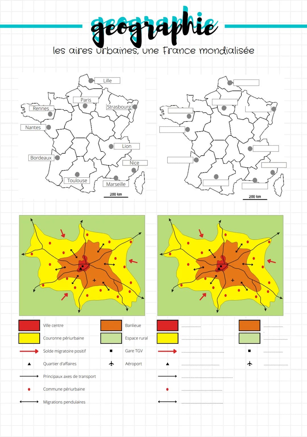 geographic
les aires urbaines, une France mondialisée
COMMENT ET POURQUOI LA POPULATION URBAINE FRANÇAISE A ÉVOLUÉ
DURANT LE SIÈCLE ?
Au cou