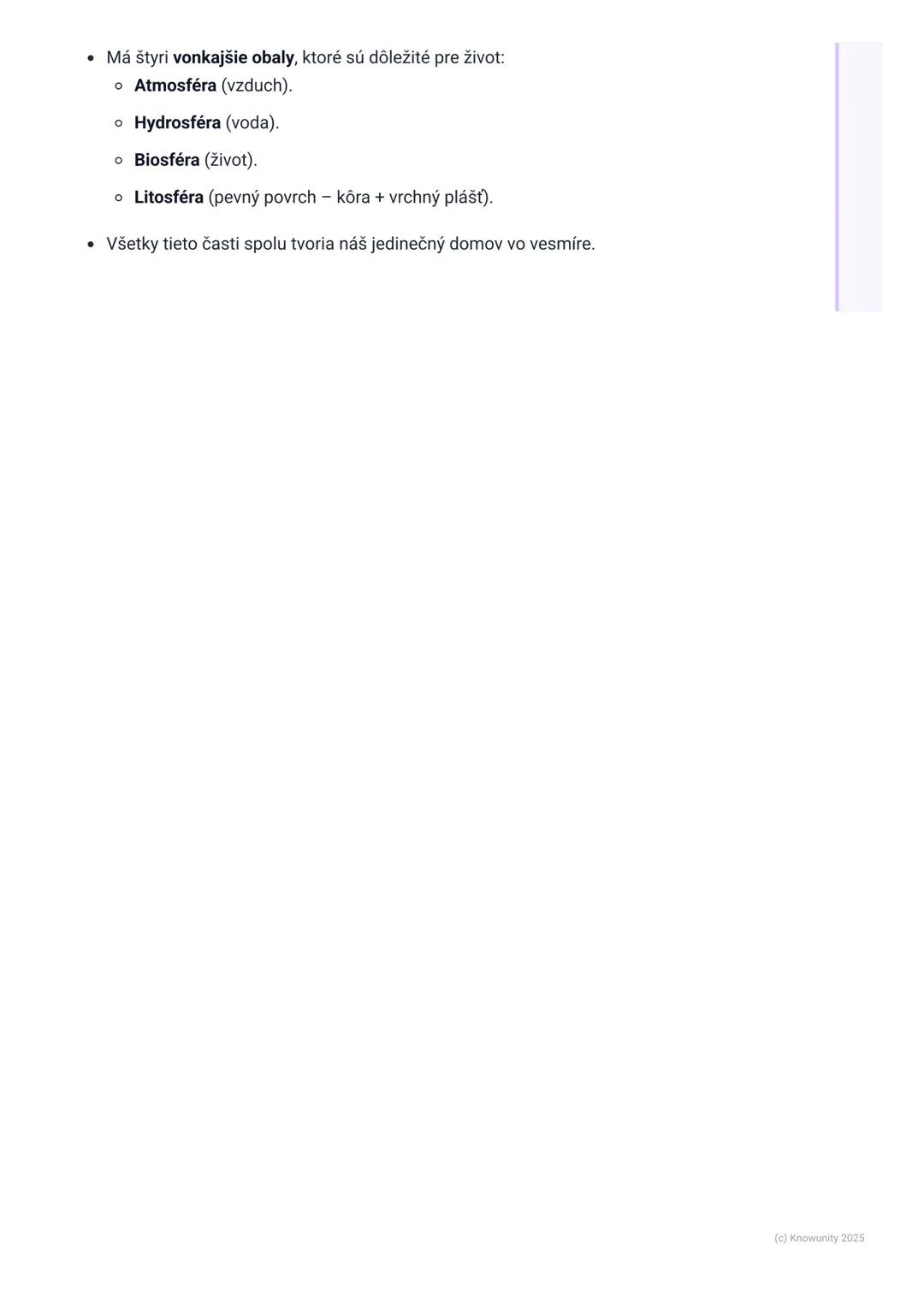 # Naša planéta Zem

## 1. Úvod do našej planéty Zem

Zem je naša domovská planéta a je to tretia planéta od Slnka. Je veľmi dôležité,
aby sm