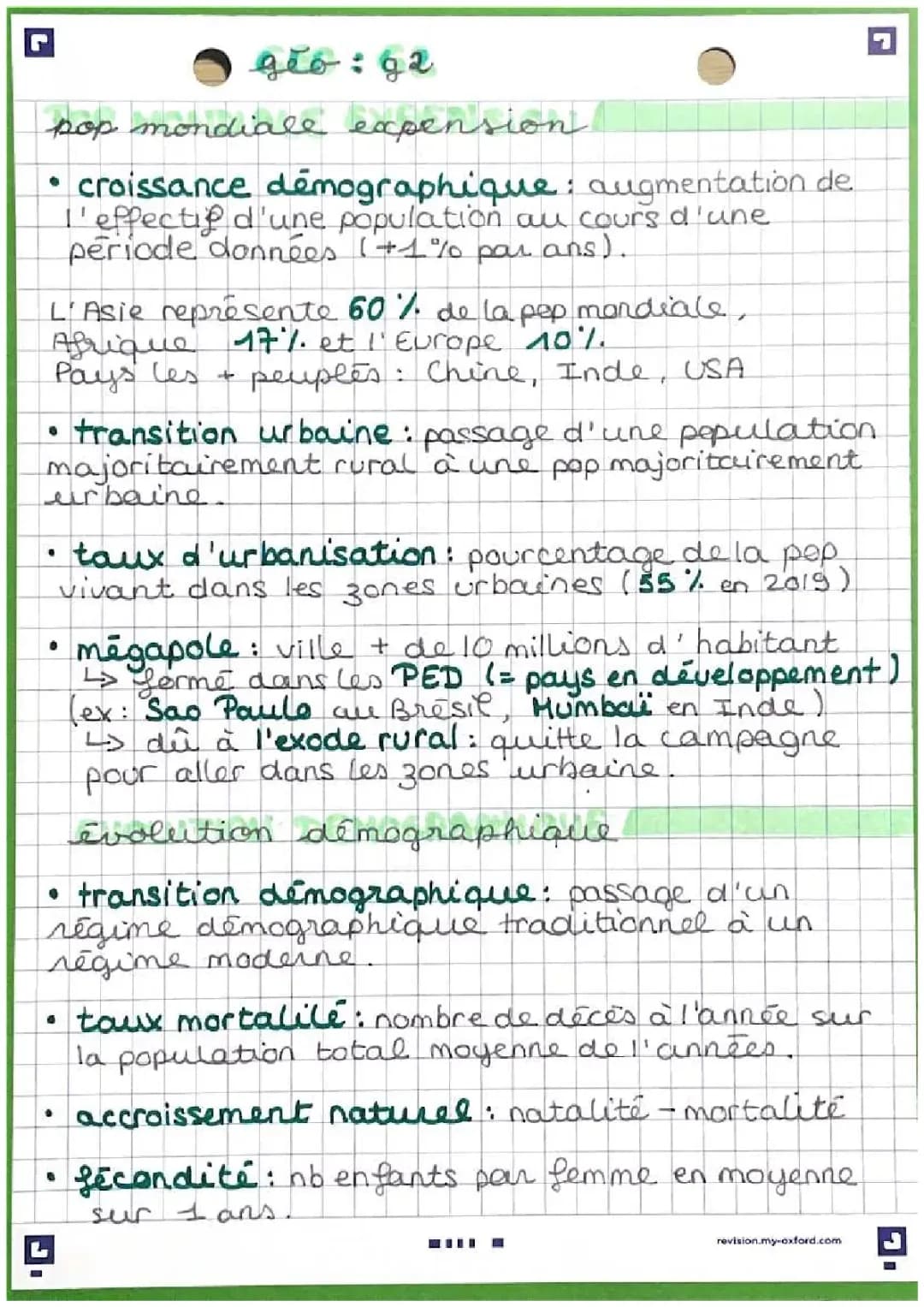 Vieillissement et Développement: Exposé Facile 