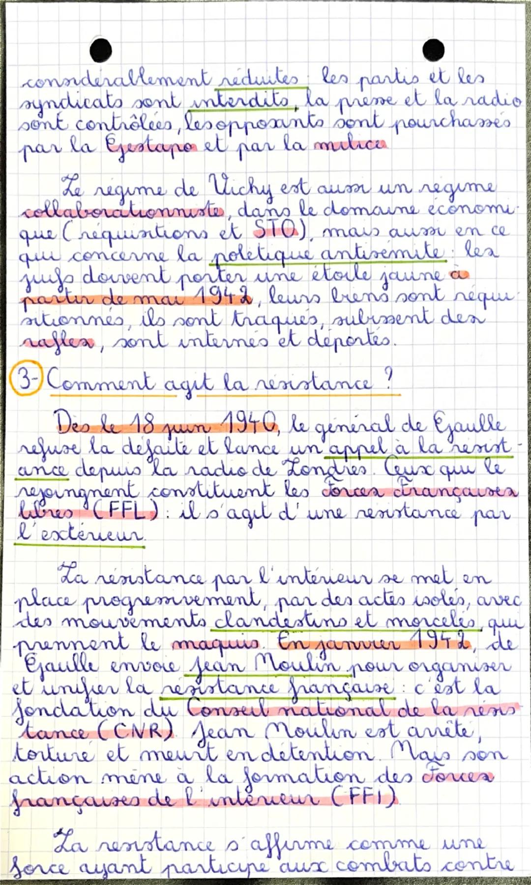 --- OCR Start ---
•histoire
1 Comment la trance se retrouve-t-elle occupée
par l'Allemagne?
Le dd jun 1940, le maréchal Philippe Petain
ngne