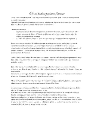 Know On ne badine pas avec l’amour- Alfred de Musset  thumbnail
