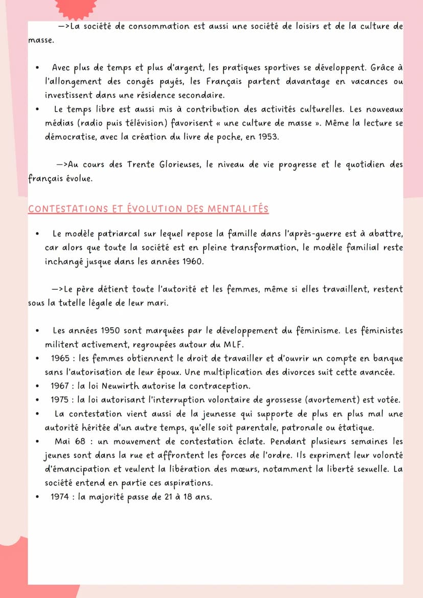 LES TRENTE GLORIEUSES
UNE CROISSANCE ÉCONOMIQUE EXCEPTIONNELLE ET RÉGULIÈRE
• De 1945 à 1973, la production mondiale triple. Le produit inté