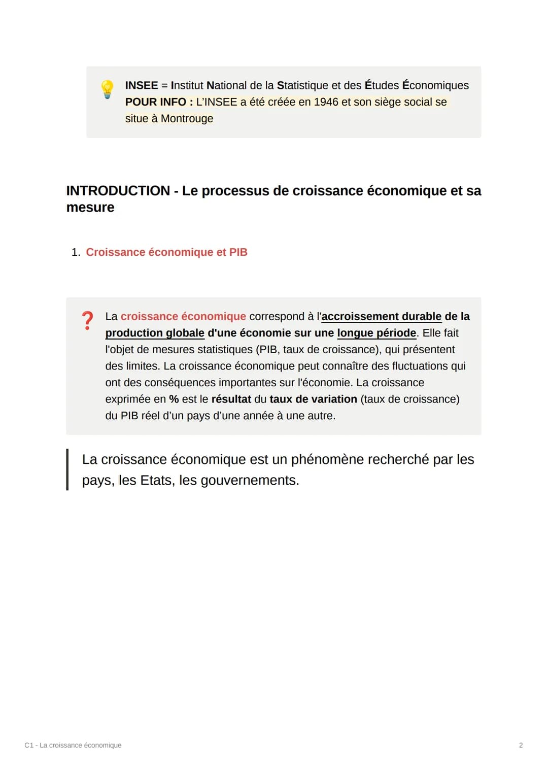 TILUTE
WOCHE
M
C1 - La croissance économique
Quelles sont les sources et les défis de la
croissance économique ?
Wh
▾ VOCABULAIRE
• Sources 