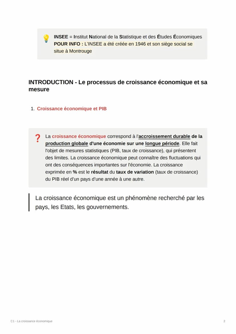TILUTE
WOCHE
M
C1 - La croissance économique
Quelles sont les sources et les défis de la
croissance économique ?
Wh
▾ VOCABULAIRE
• Sources 