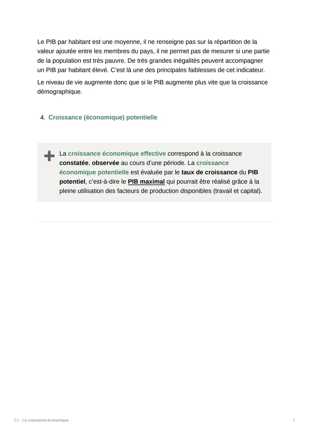 TILUTE
WOCHE
M
C1 - La croissance économique
Quelles sont les sources et les défis de la
croissance économique ?
Wh
▾ VOCABULAIRE
• Sources 