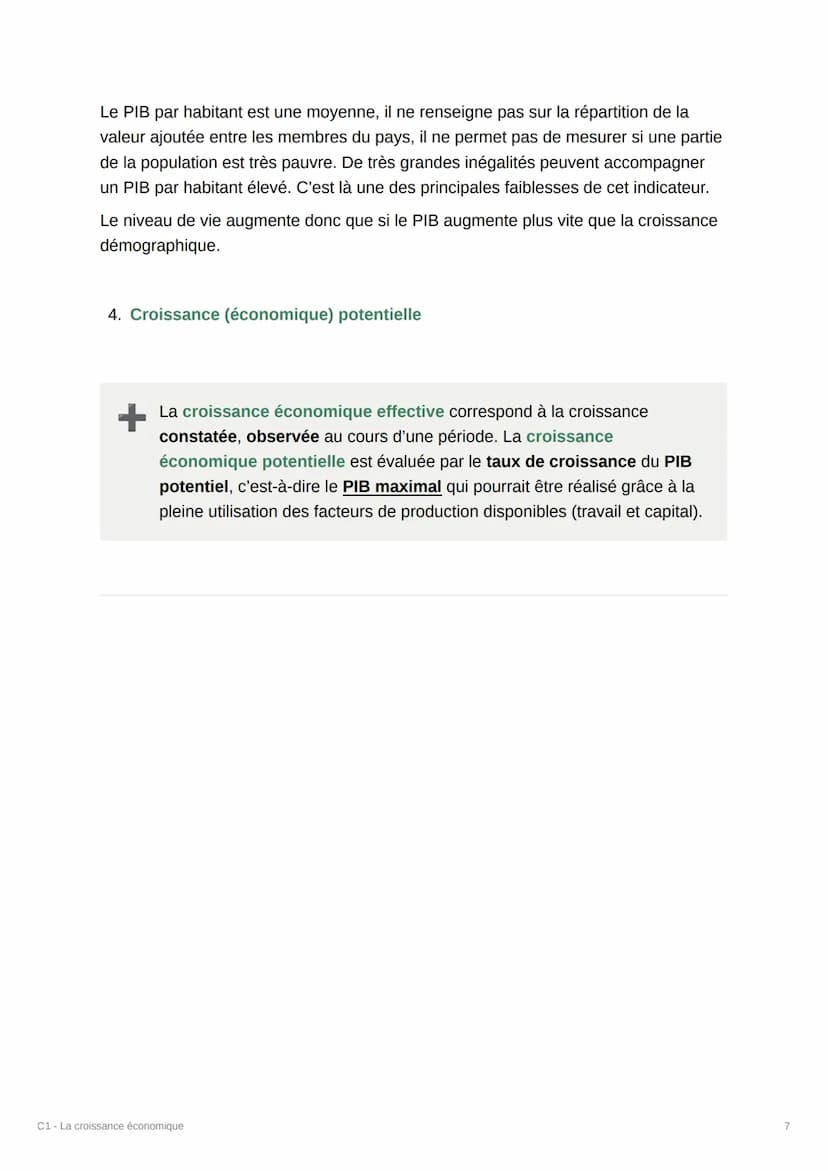 TILUTE
WOCHE
M
C1 - La croissance économique
Quelles sont les sources et les défis de la
croissance économique ?
Wh
▾ VOCABULAIRE
• Sources 