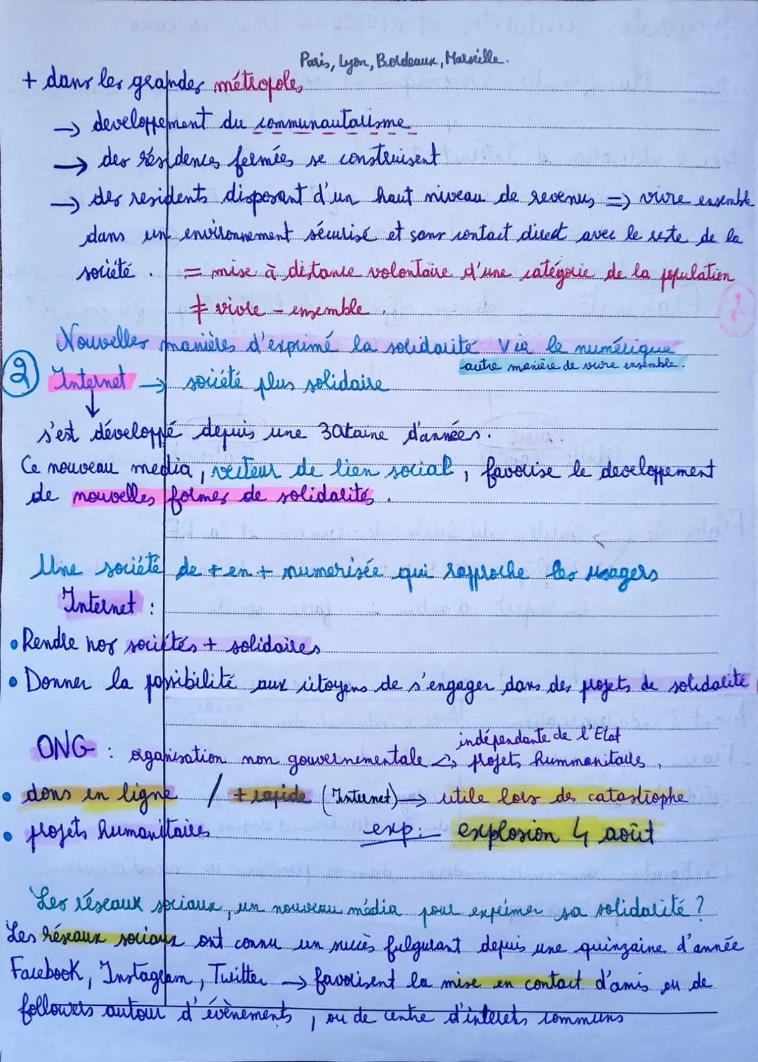 Nouvelles solidarités et nouveaux liens sociaux.
intro: transformations économique et sociales modifier liens sociaux
qui unissaient les hab