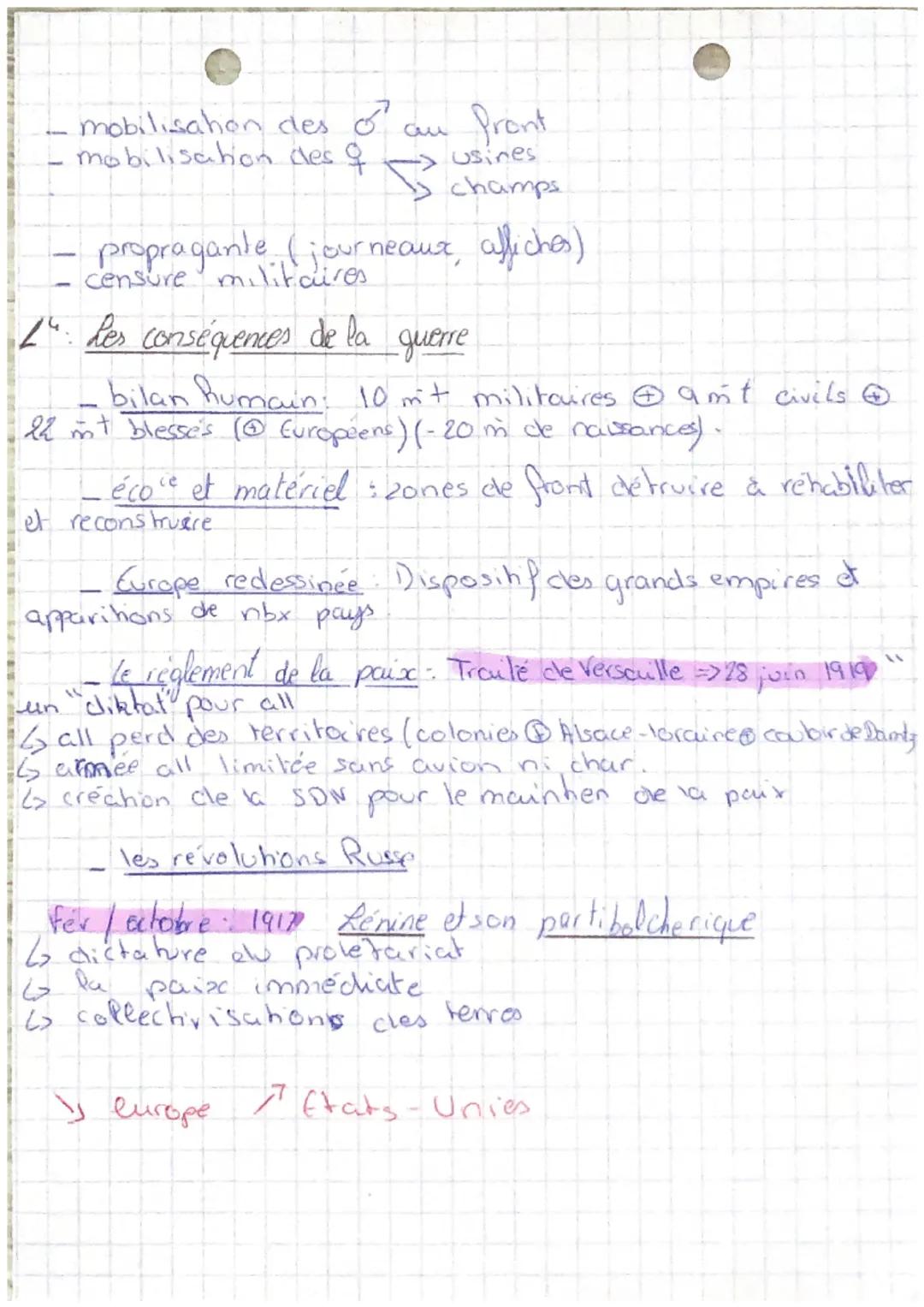 Chap 1 Cvils et militaires dans la 1" GM.
[². Je me repère de déroulement de la
* Pout 1914 g 11 Novembre 1918
*Triple Entente vs / Triple A