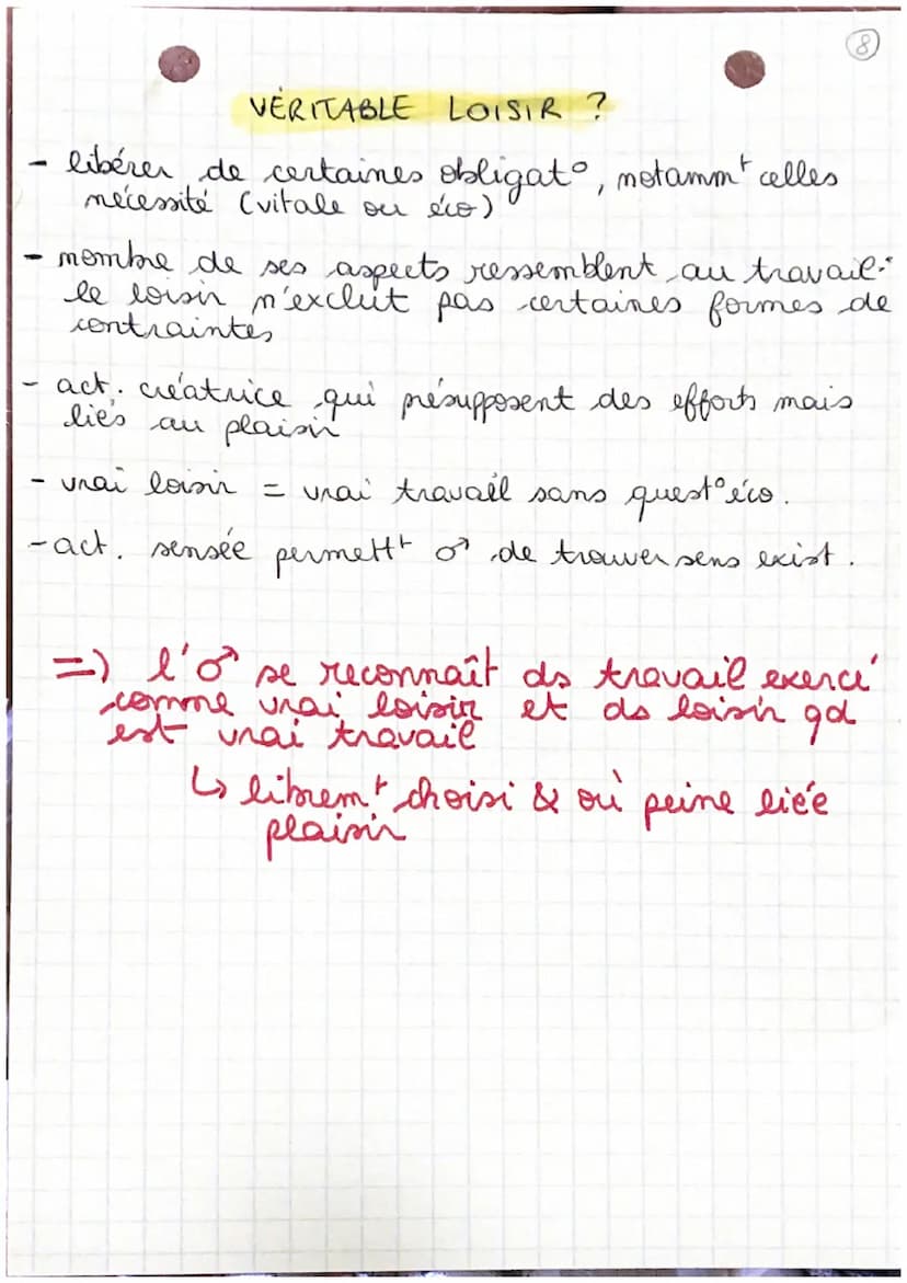 le T-R-A-V-A-I-L-
ве
L'HOMME SE RECONNAÎT-IL
MIEUX DANS SON TRAVAIL
OU DANS SES LOISIRS ?
tripalium: objet
prepart betail au
travail
tripali