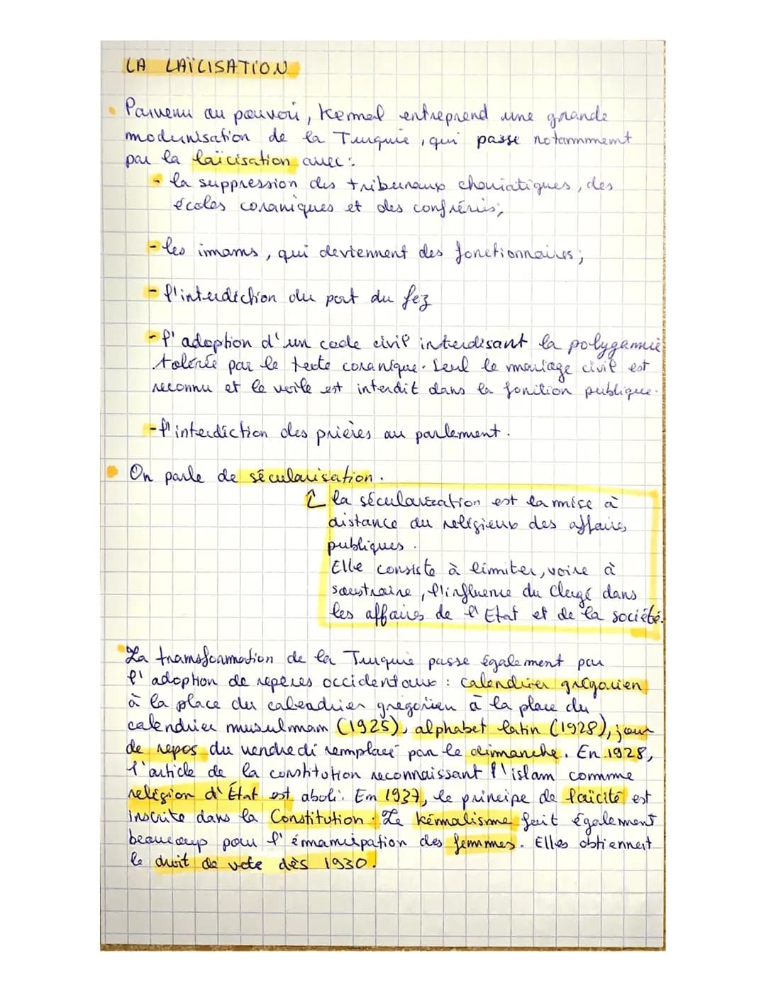 La laïcite on Turquie:
l'abolition du califat in
1924 par Mustapha Kemal
LA FIN DE ('EMPIRE OTTOMAN
X'empire & Homman est un empire tire fon