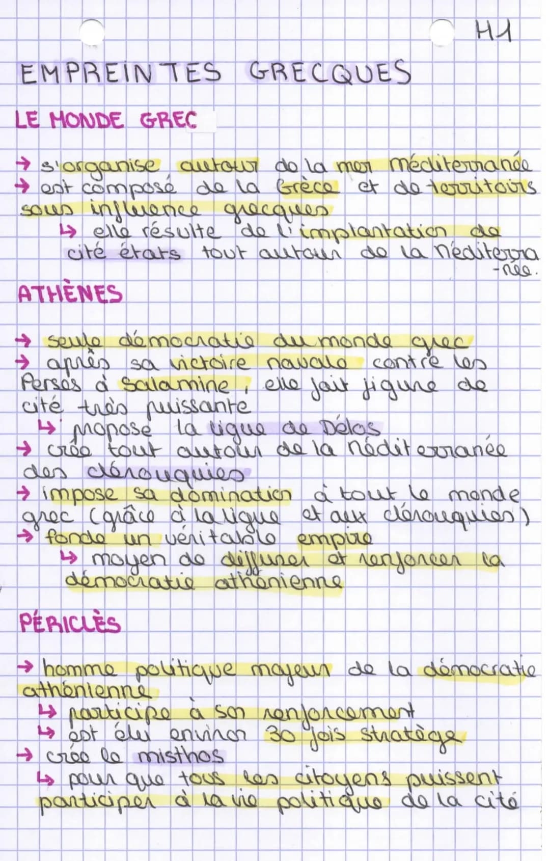 la néditerrance antique : les
empreintes
10
♡
istaire
his
ve s. av. J.C
Apogée d'Athènes
477 av. J.C.
Athènes fonde la Ligue de Délos...
27 