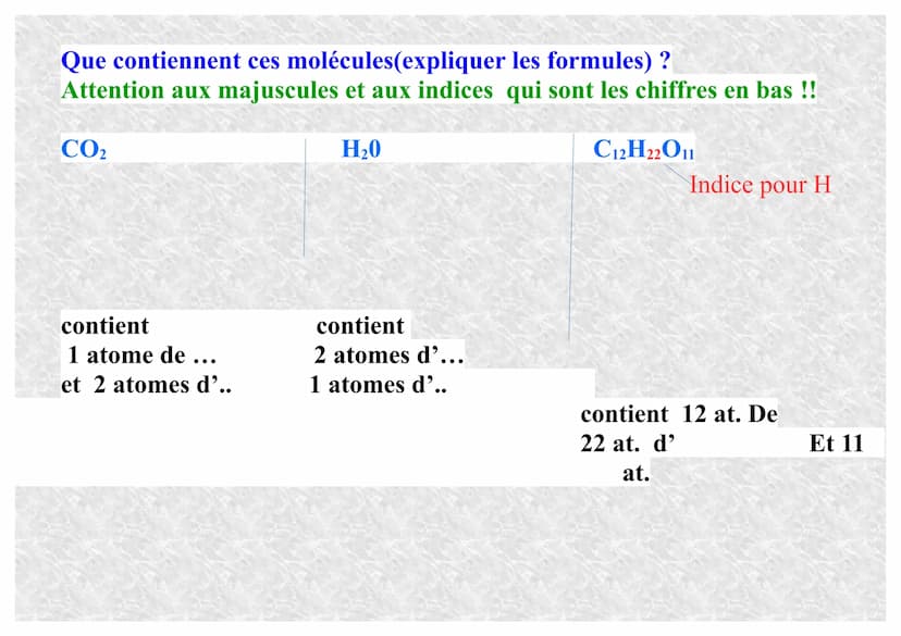 Partie 1:De l'infiniment petit à l'infiniment grand
Chapitre 1: atomes et ions
objectifs : - Interpréter une formule chimique
-Connaître la 