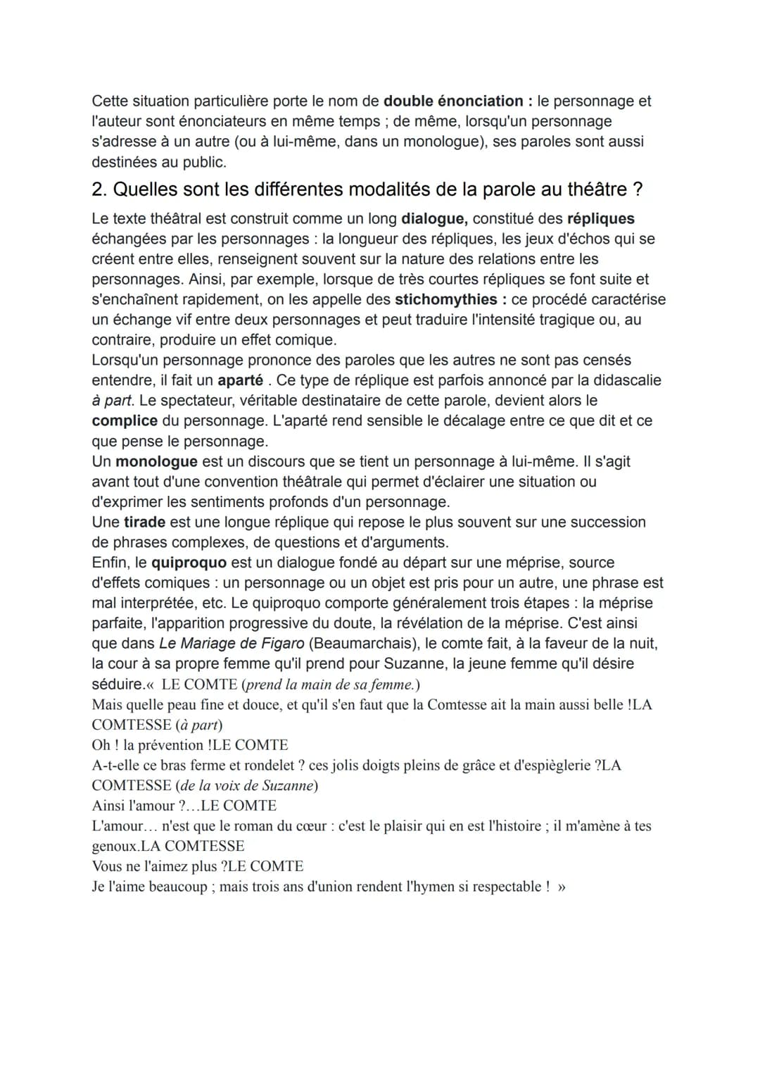 LES CARATERISTIQUES DU GENRE
THEATRAL AU 21e
Une pièce de théâtre est destinée à être jouée par des acteurs sur scène, dans
un temps limité.