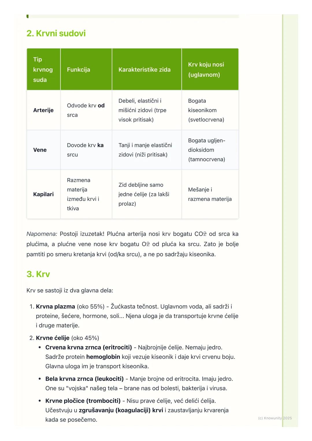 # Sistem za krvotok

Uvod u sistem za krvotok

Sistem za krvotok je transportni sistem našeg tela. Njegov glavni zadatak je da
prenosi važne