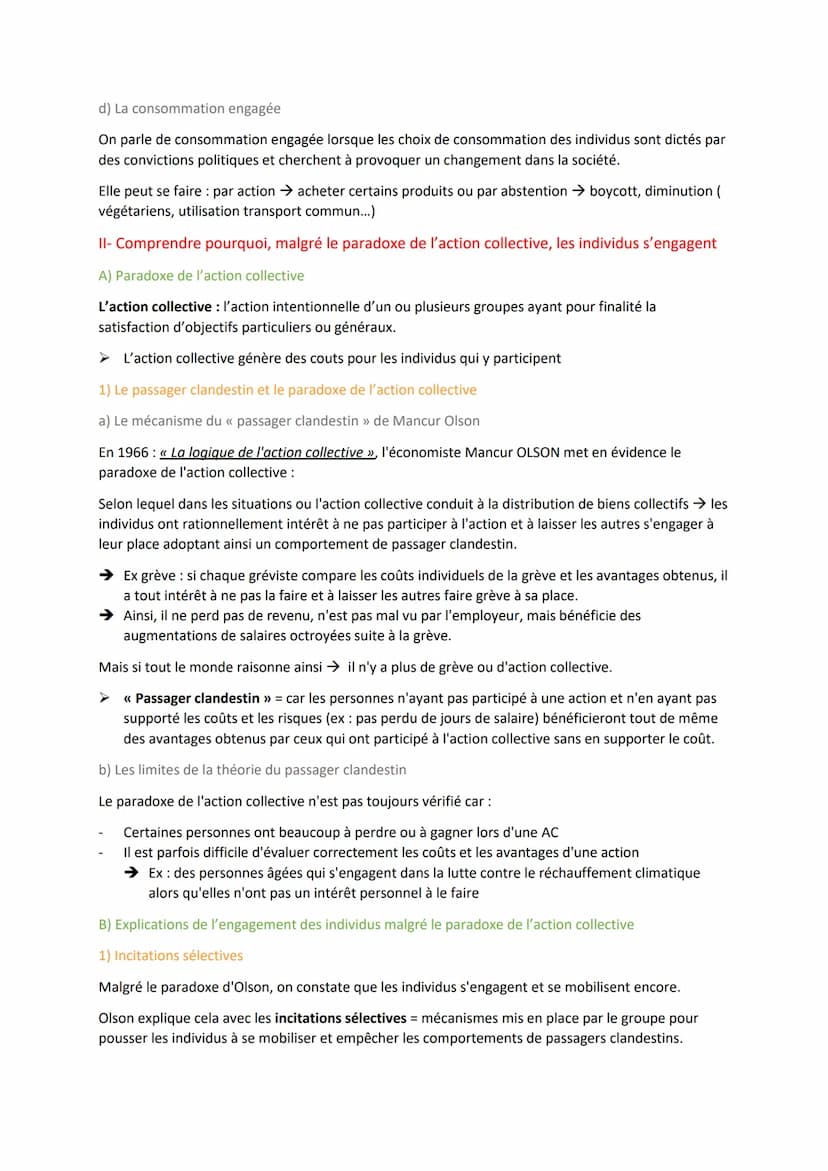 Socio - Chapitre 5: Comment expliquer l'engagement
politique dans les sociétés démocratiques ?
Démocratie: système politique fondé sur l'éga