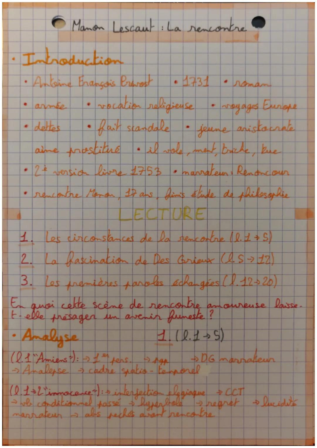 Manon Lescaut: La rencontre

*   Introduction
*   Antoine Brançais brevest • 1731 • roman
*   armée • vocation religieuse • voyages Europe
*