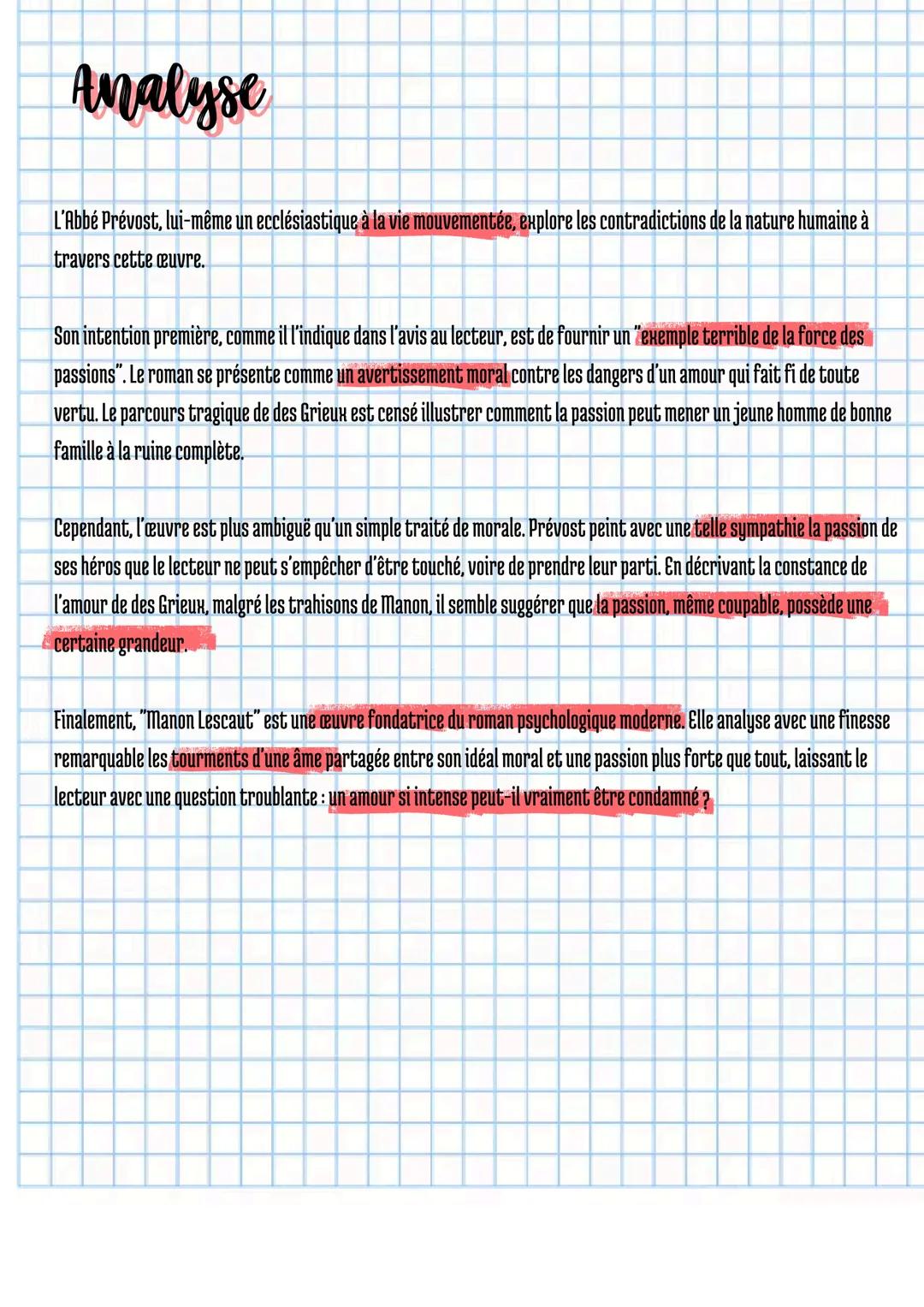 Manon Lescaut
Résumé
Abbé Prévost
"L'Histoire du chevalier des Grieux et de Manon Lescaut", plus communément appelé "Manon Lescaut", est un 