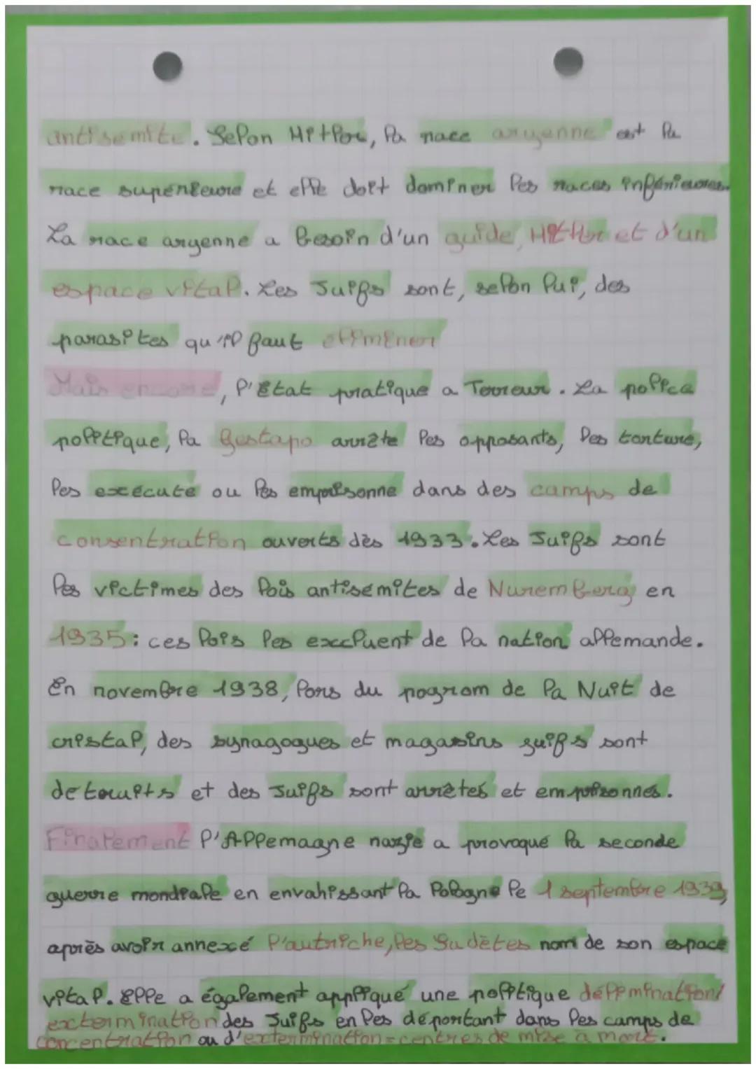 Histoine
Introduction:
L'allemagne nazie (années : 1833-1945) était
un regime totalitaire et raciste et antisémite
DE've Poppement:
Premtene
