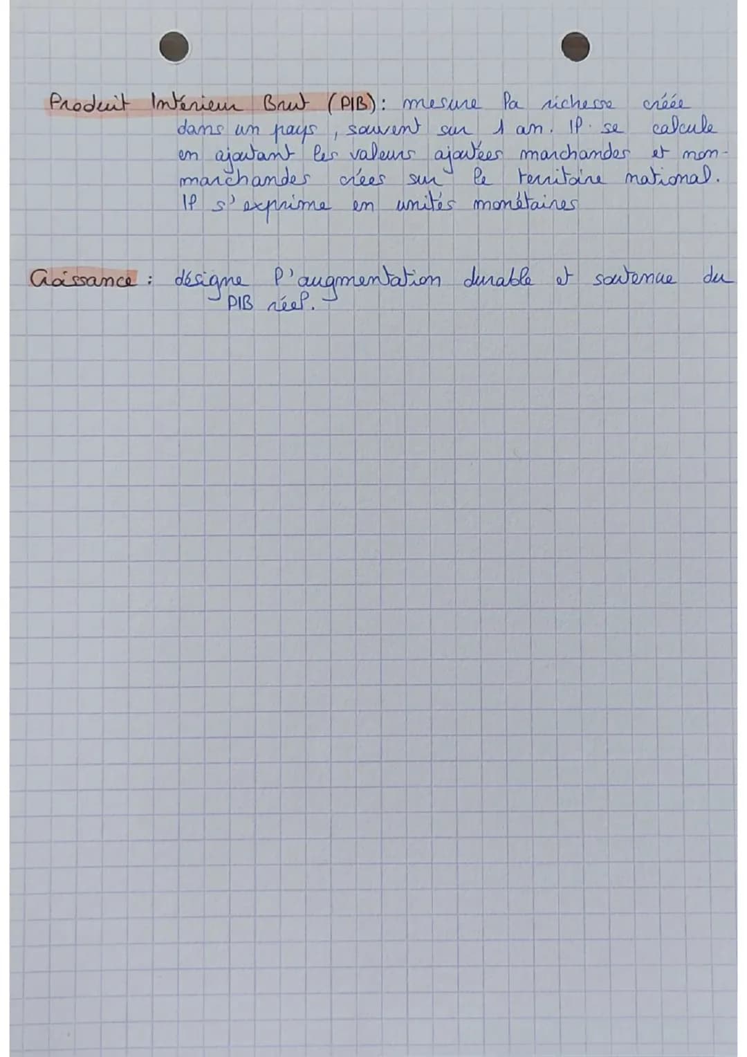 CHAPITRE 2
Production: une activité économique qui consiste à
créer des biens et des services, et qui
résulte d'un travail rémunéré
produit 