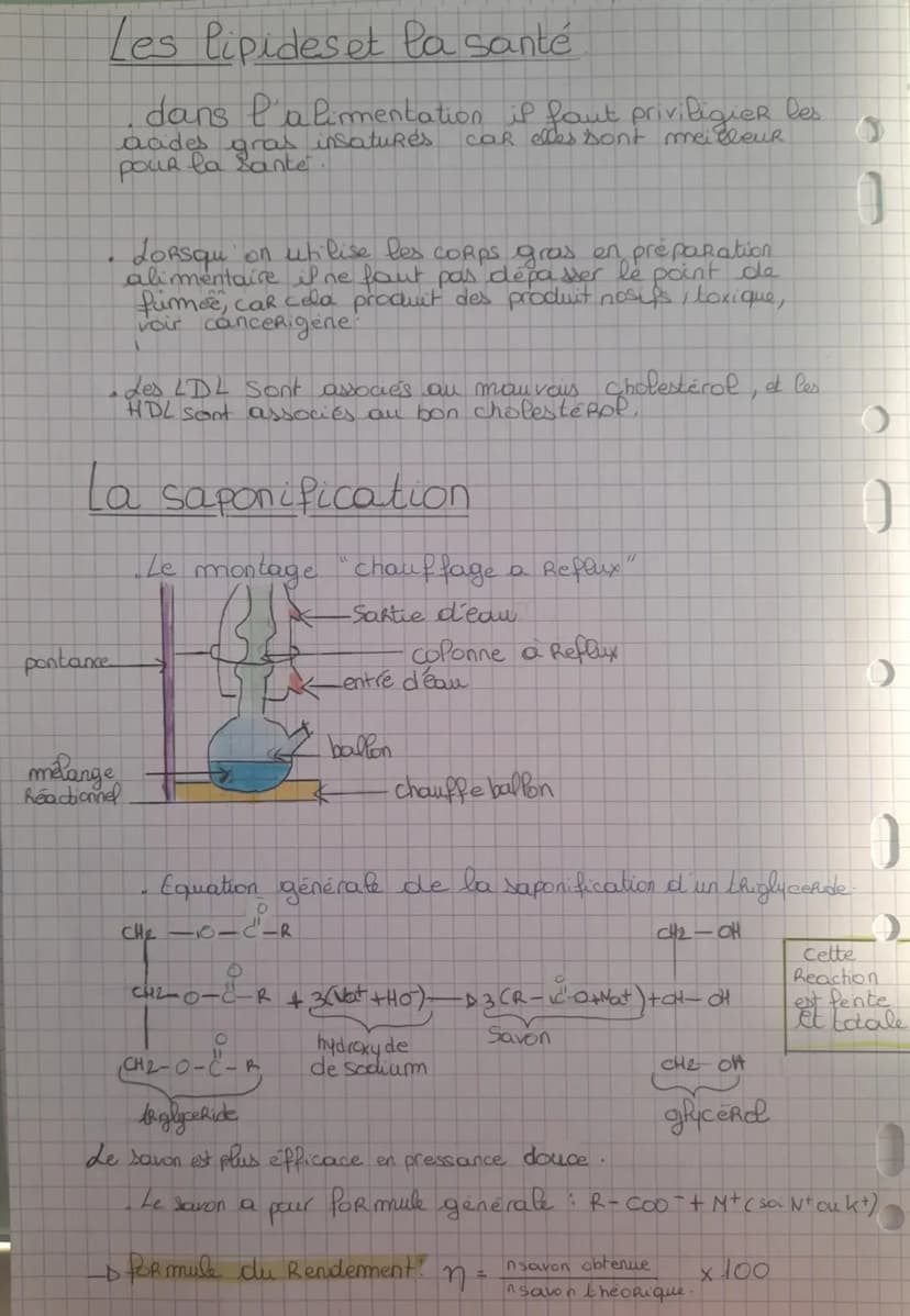 a
a
9
LIPIDES ET SANT E
Des acides gras aux triglycérides
Les acides gras sont des molécules qui possedent
une longue chaines carbonée non h