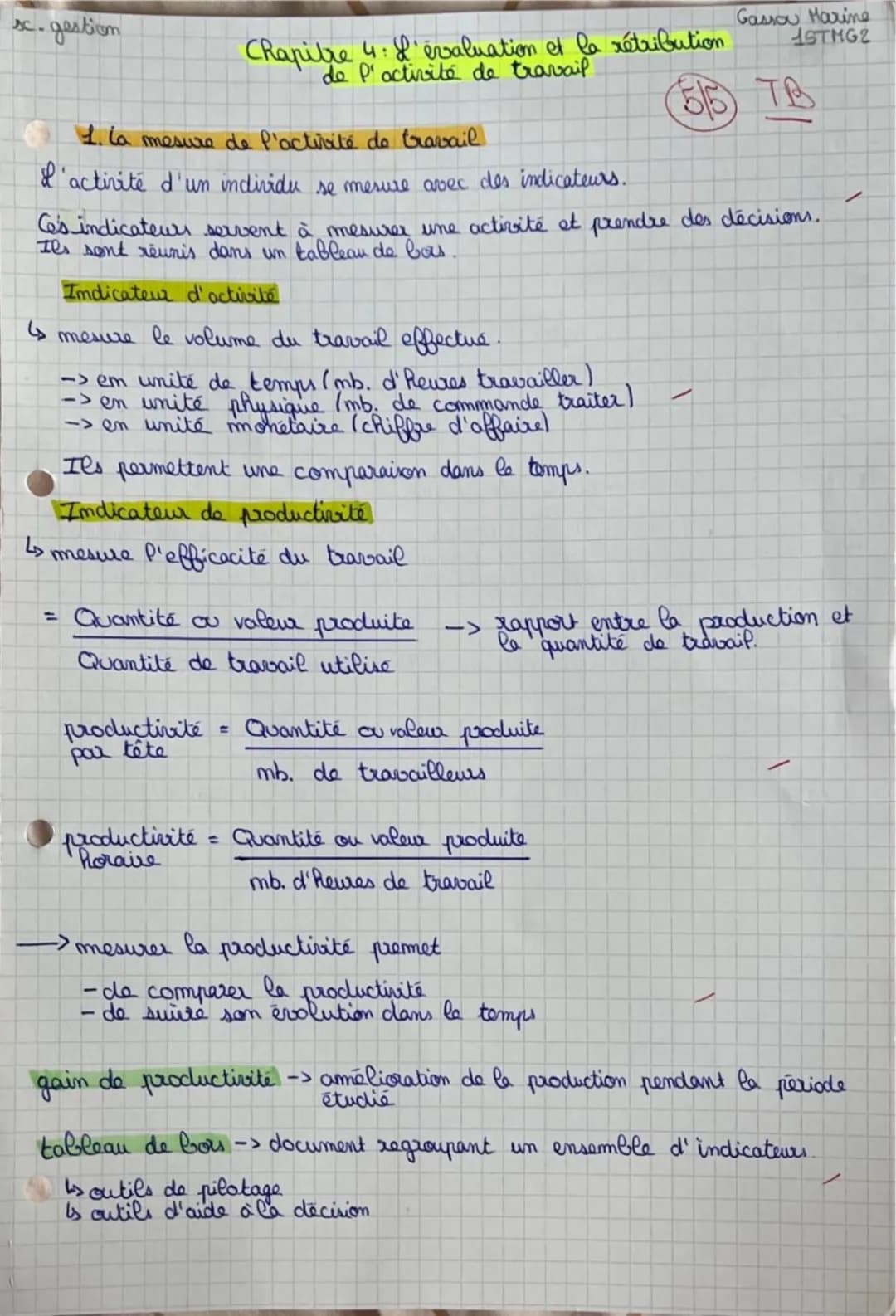 Chapitre 4 : Comprendre et Optimiser l'Évaluation et la Rétribution dans l'Activité de Travail