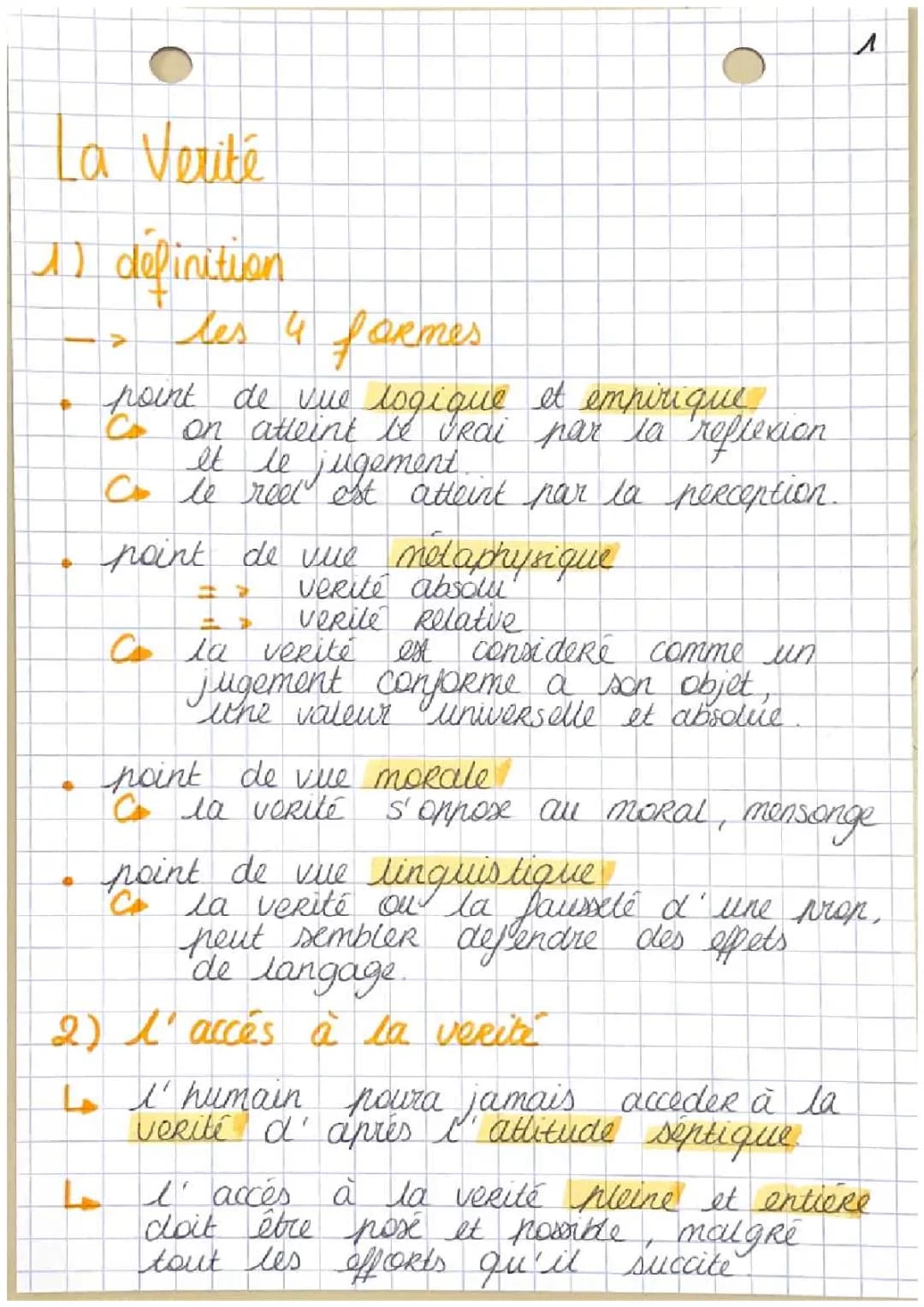 La Vérité Philo Terminale PDF: Fiche de révision, Dissertation et Citations