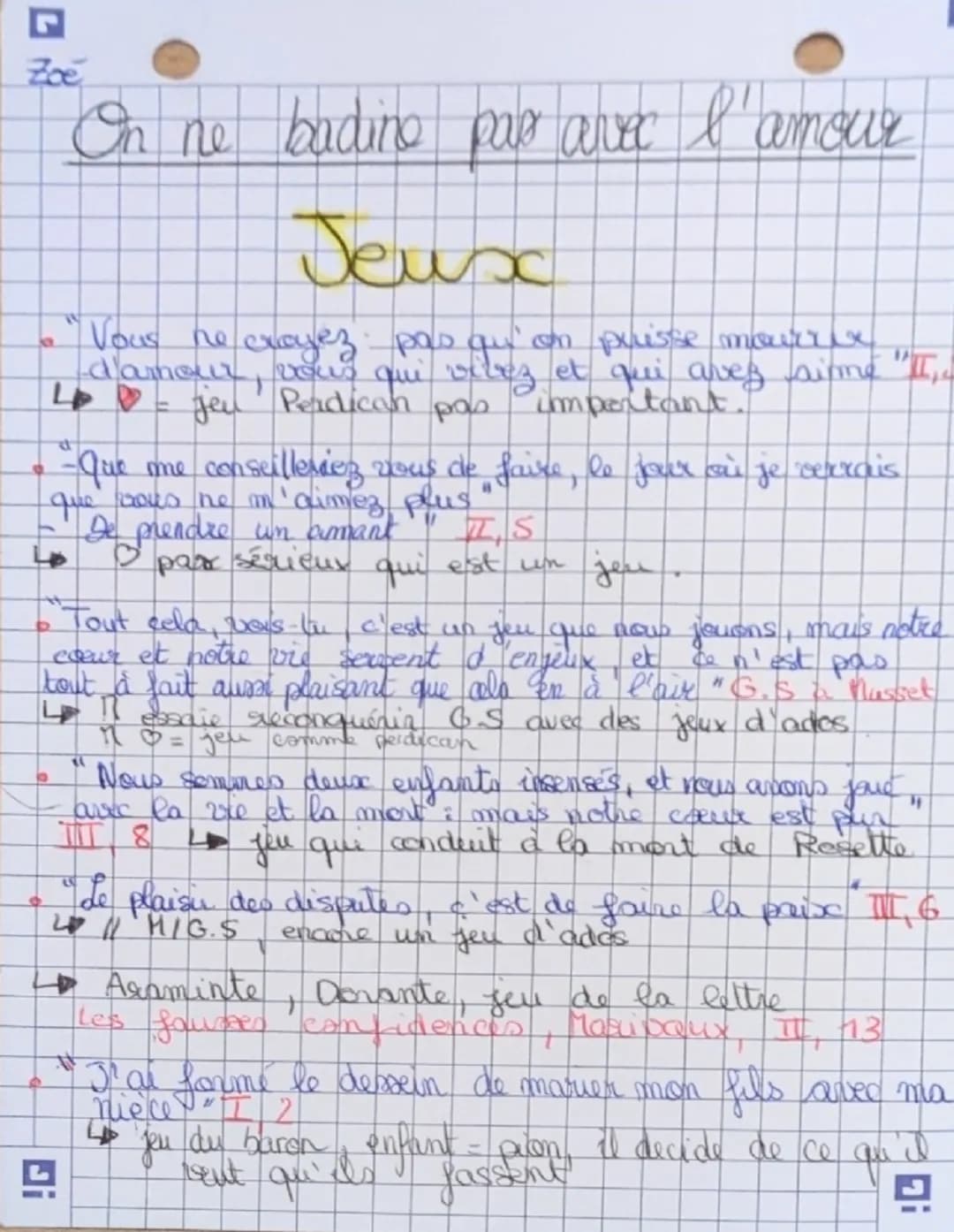 # On ne badine pas avec l'amour

## Parole

- "J'aime la discussion : je ne suis pas bien sûre de ne pas avoir envie de me quereller encore 