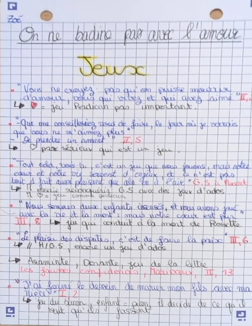 # On ne badine pas avec l'amour

## Parole

- "J'aime la discussion : je ne suis pas bien sûre de ne pas avoir envie de me quereller encore 