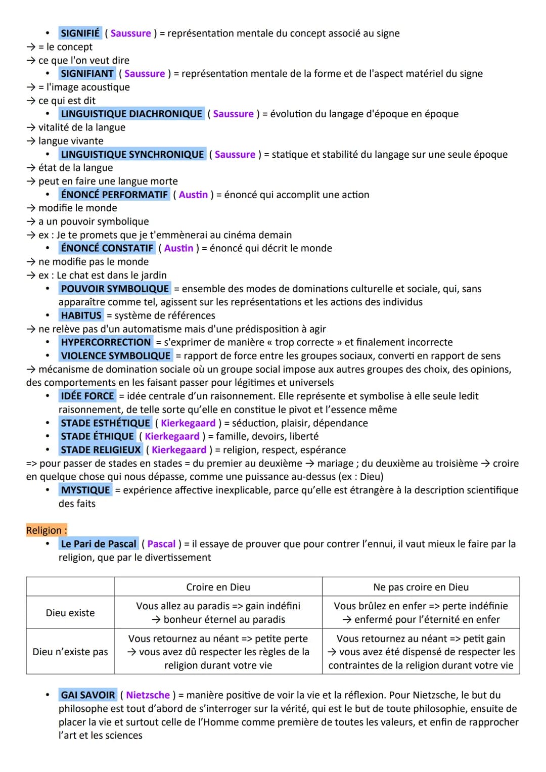 Art:
●
Concepts de philosophie
JUGEMENT ANALYTIQUE (Kant) = jugement qui n'étend pas nos connaissance, il ne fait qu'expliquer
le contenu d'