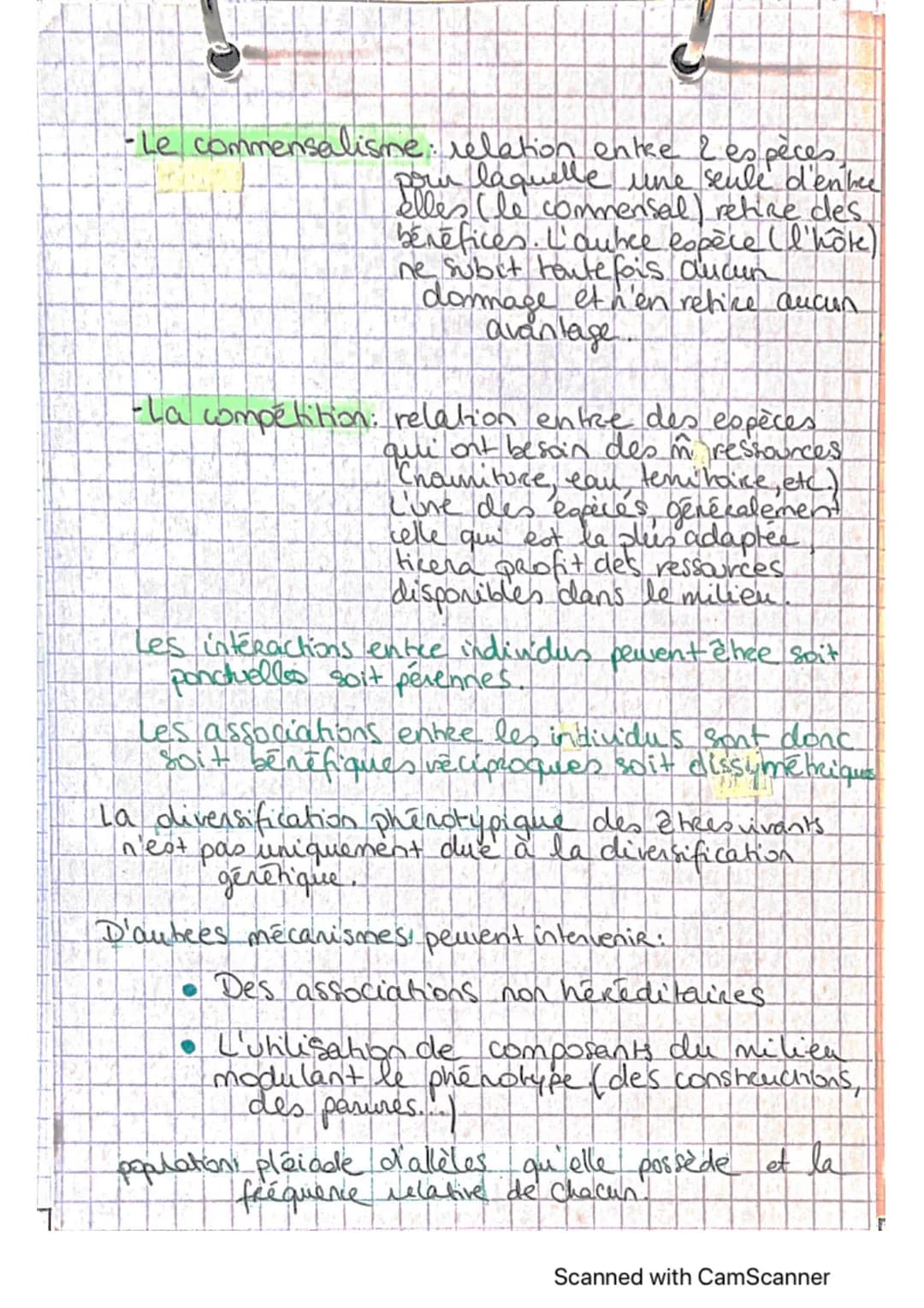 D'auhces mécanismes.
contribuent à la diversité
du vivant.
Phenotyper: L'ensemble des caractères observables
d'in individer.
Part. A.
Selon 