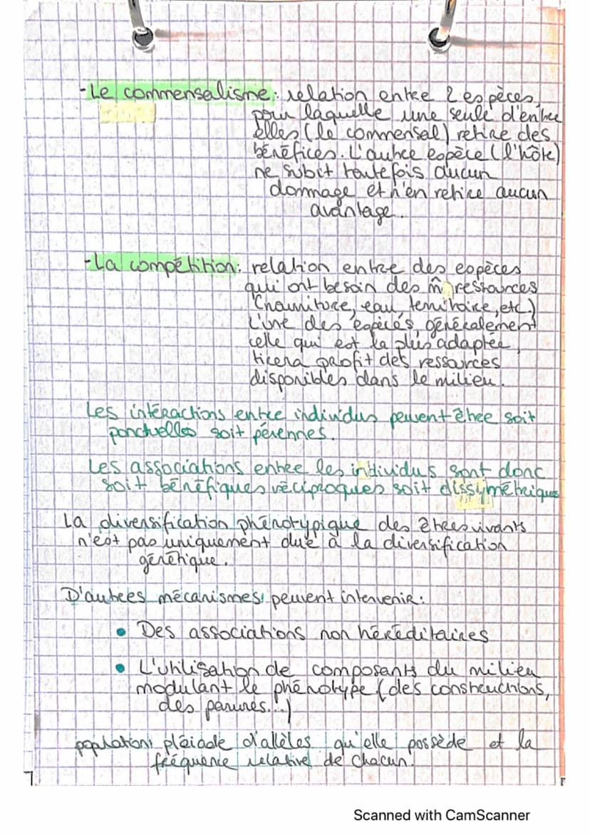 D'auhces mécanismes.
contribuent à la diversité
du vivant.
Phenotyper: L'ensemble des caractères observables
d'in individer.
Part. A.
Selon 