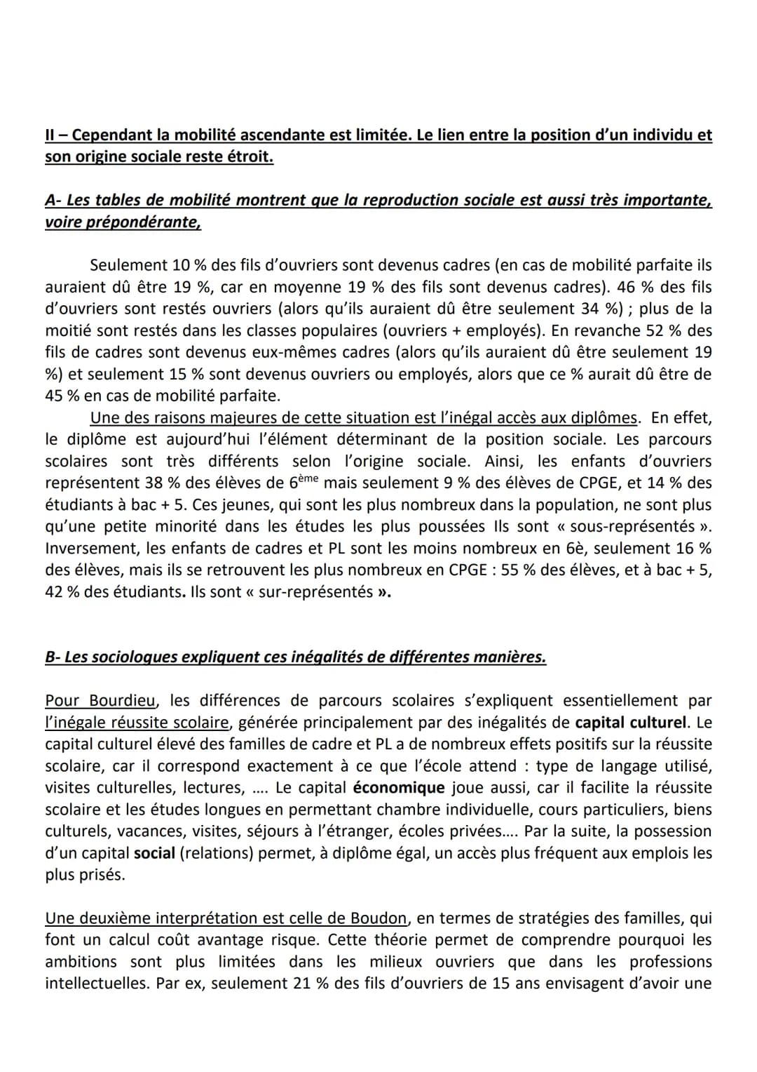 Dissertation : « Quel rôle joue la famille dans la mobilité sociale ? »
Accroche: Il existe en France un consensus autour de l'existence d'u