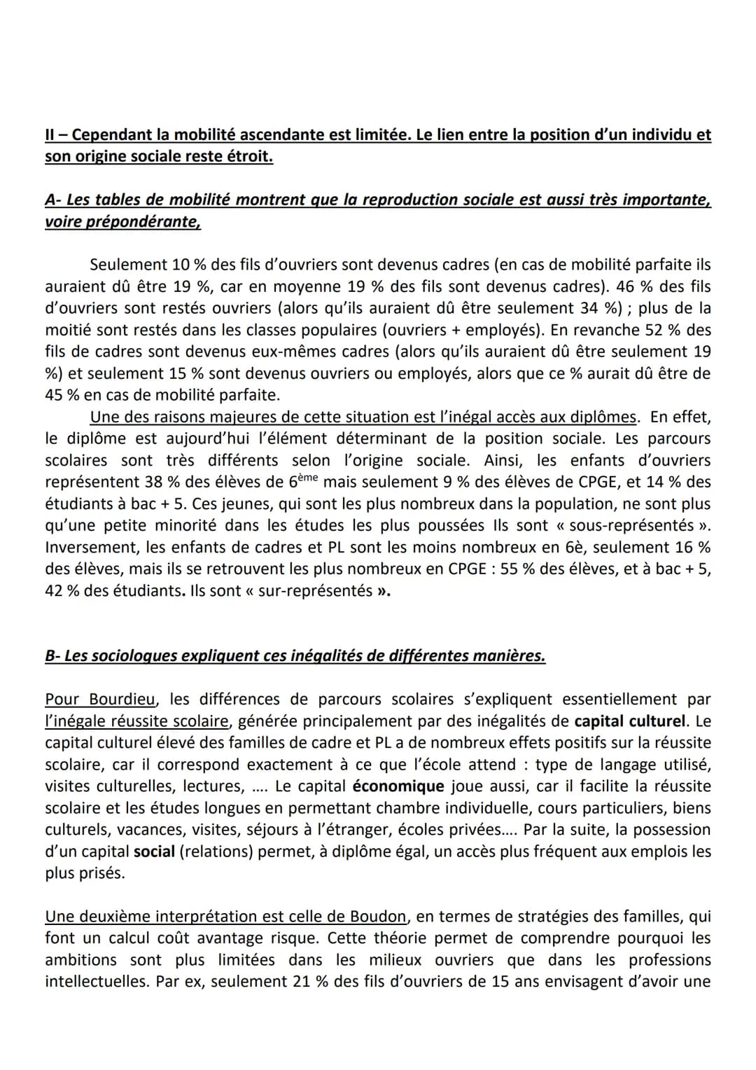 Dissertation : « Quel rôle joue la famille dans la mobilité sociale ? »
Accroche: Il existe en France un consensus autour de l'existence d'u