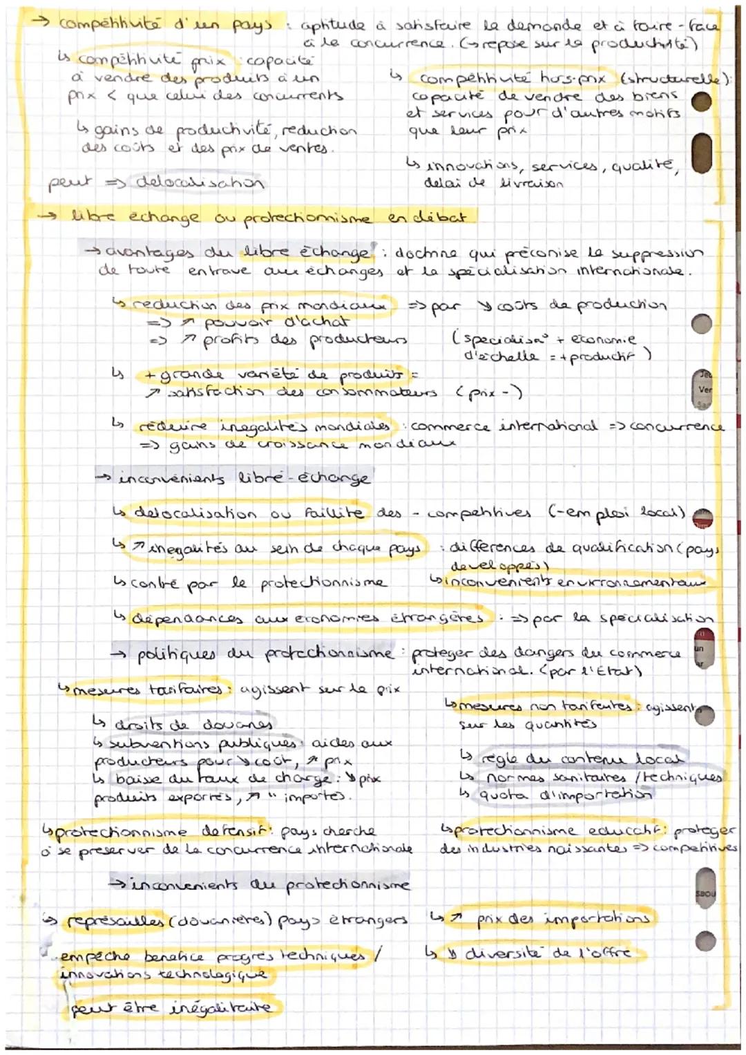 PAYS DIFFERENTS
COMPARABLES
PAYS
(C
le commence international
commerce international.
ensemble des flux de biens et
services entre différent