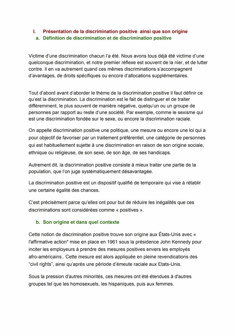 EXPOSE:
Introduction
En France aujourd'hui nous sommes tous égaux en droits, mais seulement en
principe, car dans certaines situations ce n'
