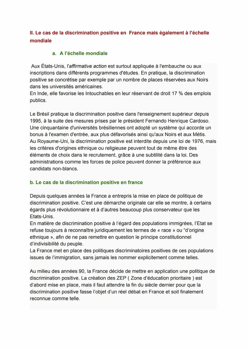 EXPOSE:
Introduction
En France aujourd'hui nous sommes tous égaux en droits, mais seulement en
principe, car dans certaines situations ce n'