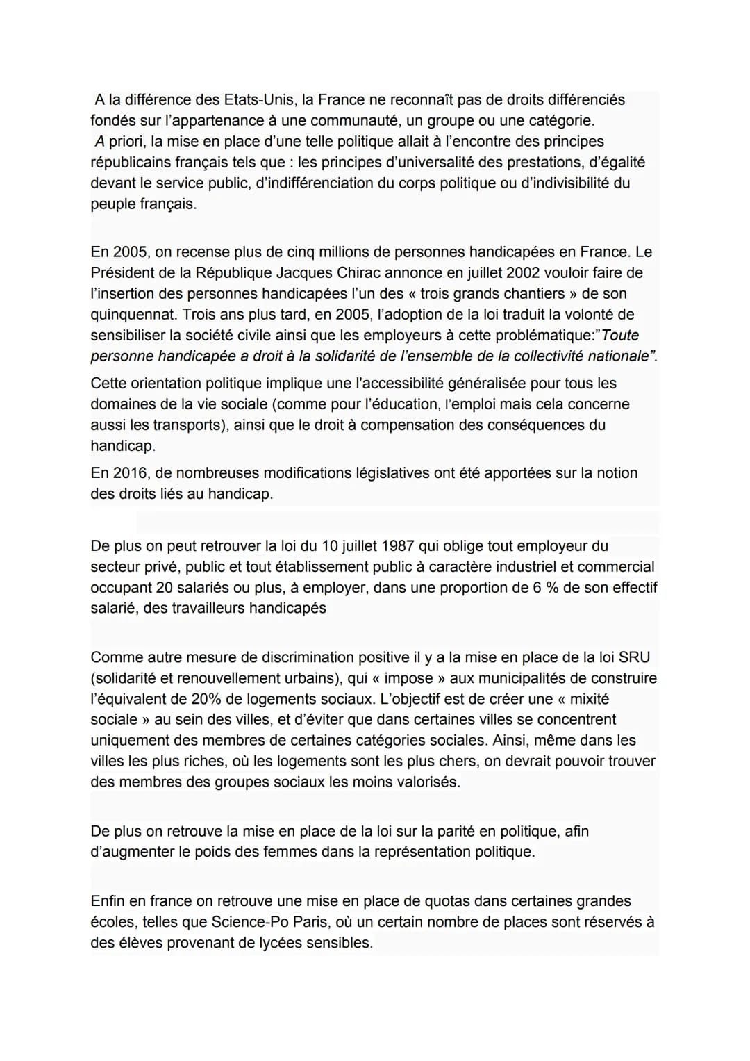 EXPOSE:
Introduction
En France aujourd'hui nous sommes tous égaux en droits, mais seulement en
principe, car dans certaines situations ce n'