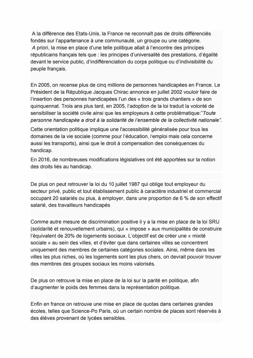 EXPOSE:
Introduction
En France aujourd'hui nous sommes tous égaux en droits, mais seulement en
principe, car dans certaines situations ce n'