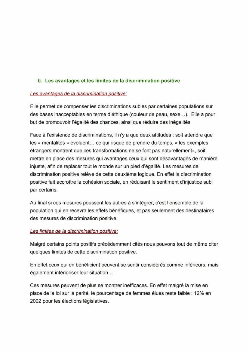 EXPOSE:
Introduction
En France aujourd'hui nous sommes tous égaux en droits, mais seulement en
principe, car dans certaines situations ce n'