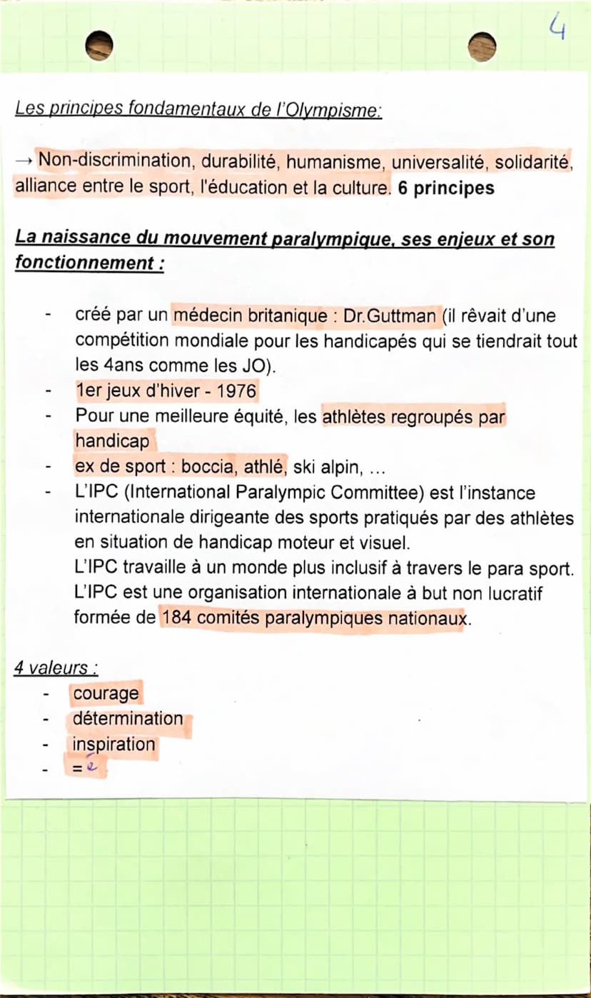 1
EPPCS: chapitre 3
Les JO
Origine des JO et leur rénovation par P. de Coubertin:
→ Les JO de l'antiquité:
→>
-
Créés en Grèce en 776 avant 