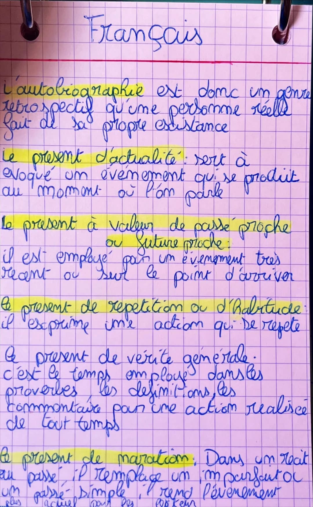 
<p>L'autobiographie est un genre littéraire qui met en avant la vie d'une personne réelle. Elle évoque son existence et reflète les sentime