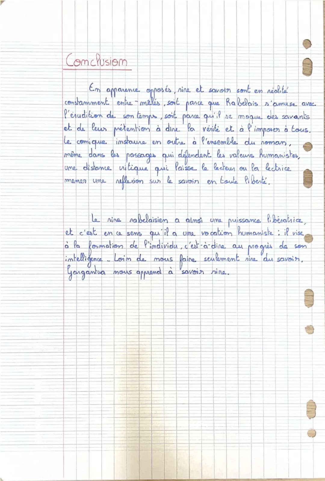 ③ Gargantua cultive l'ambiguïté
pour former l'intelligence du Eecteur
-Em soulignant les limites
des lectures qui cherchent un
savoir tout
B