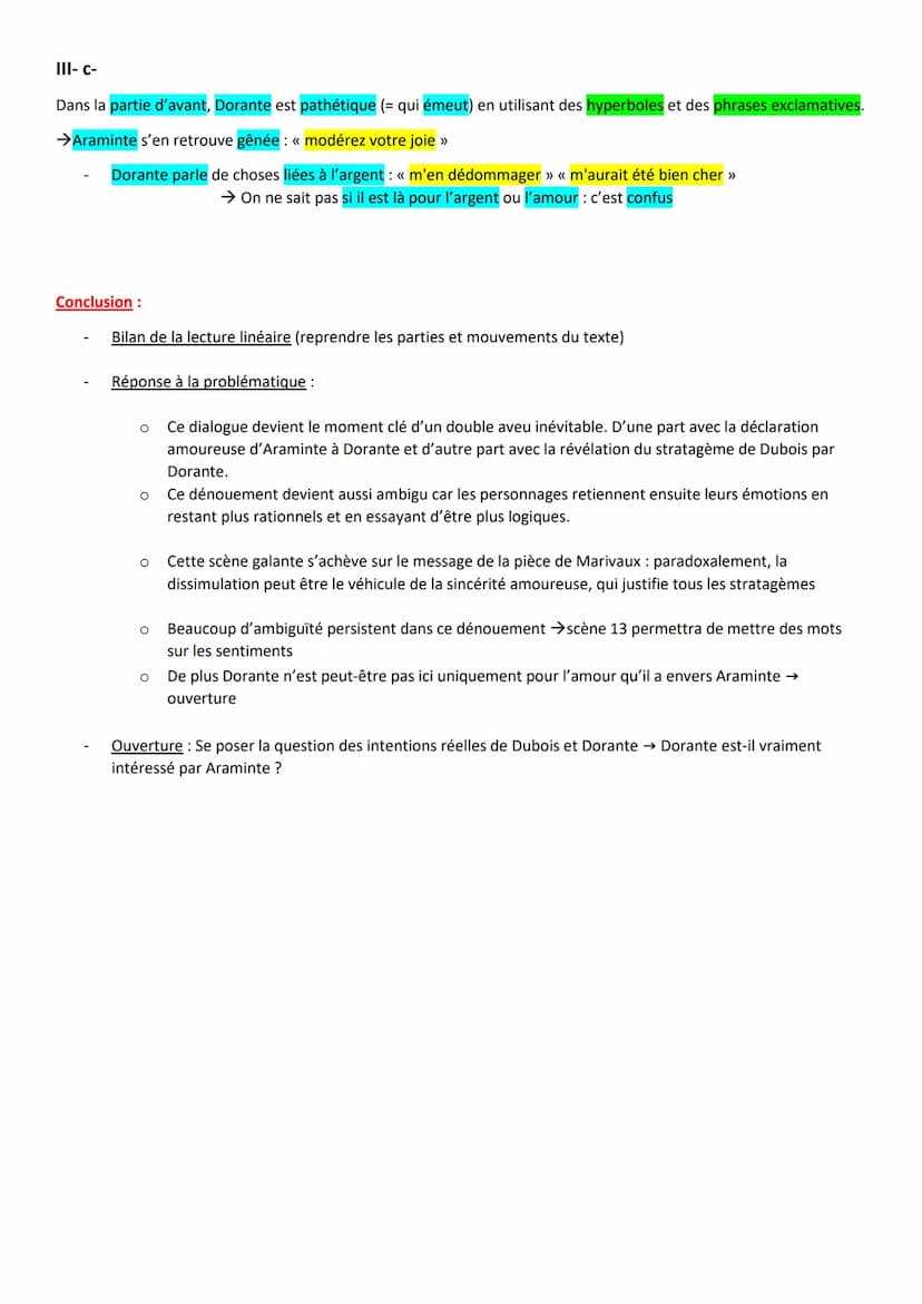 Oral de Français 2020/2021: TEXTE n°3: Analyse linéaire
Objet d'Etude: Le Théâtre du XVIIème siècle au XXIème siècle / Parcours: Théâtre et 
