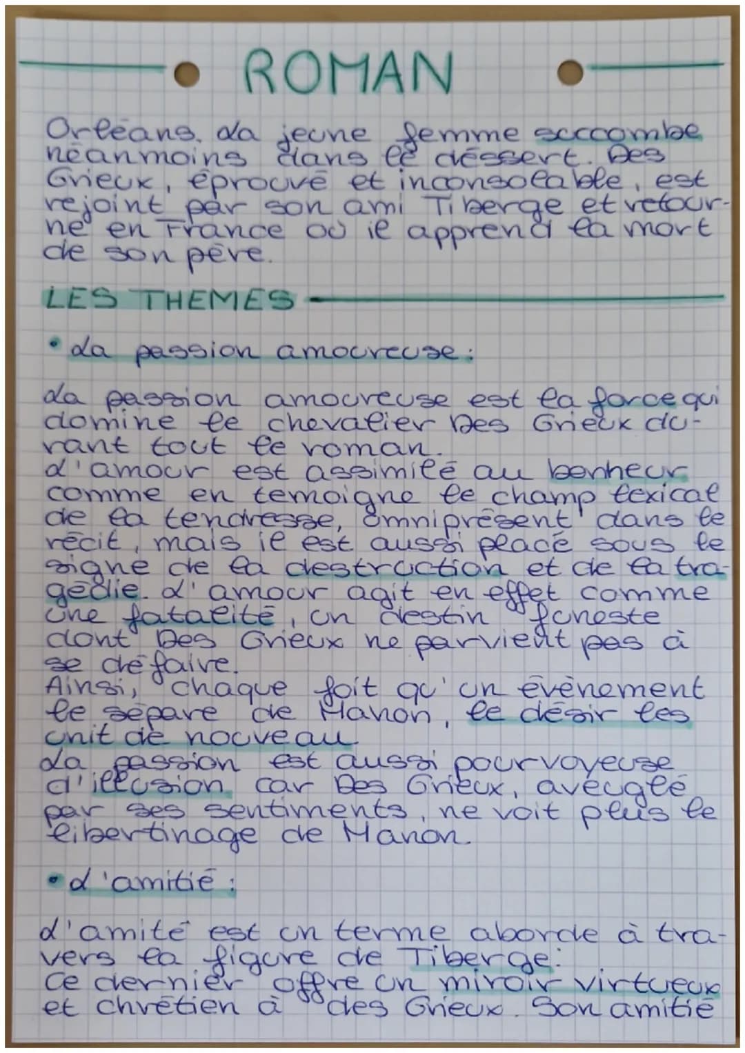 ROMAN •
MANON LESCAUT
Titre: Manon Lescaut
Auteur: Abbe Prevost
Date: 1731
Houvement litteraire: Lumières
Genre: roman
Parcours: personnage 