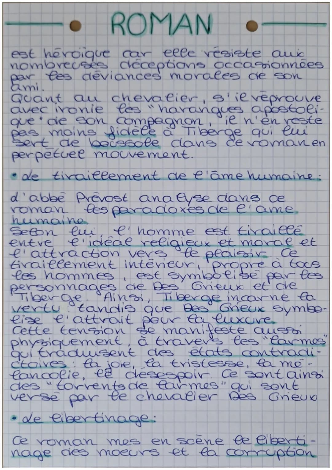 ROMAN •
MANON LESCAUT
Titre: Manon Lescaut
Auteur: Abbe Prevost
Date: 1731
Houvement litteraire: Lumières
Genre: roman
Parcours: personnage 
