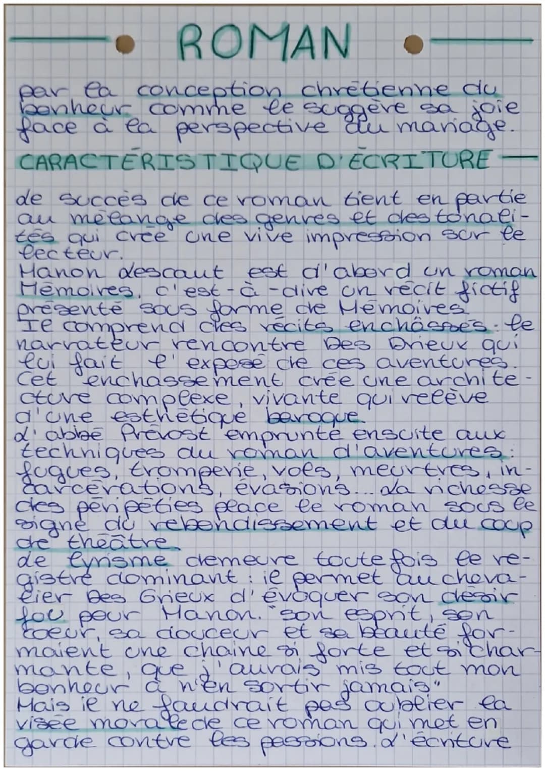 ROMAN •
MANON LESCAUT
Titre: Manon Lescaut
Auteur: Abbe Prevost
Date: 1731
Houvement litteraire: Lumières
Genre: roman
Parcours: personnage 