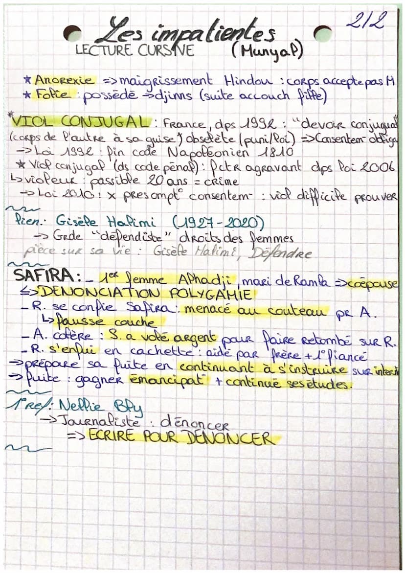Les impatienles
LECTURE CURSIVE
(Munyal)
AUTRICE :
Djaili Amadou Amal
Ane en 1975 à Maroua Cameroun
* Marié à Hans => Mariage PORCE
L> Ap. 5